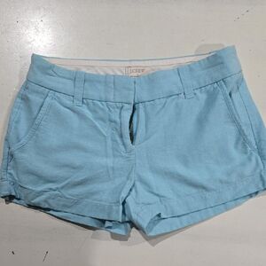 J. Crew Light Blue Women's Casual Cotton Shorts